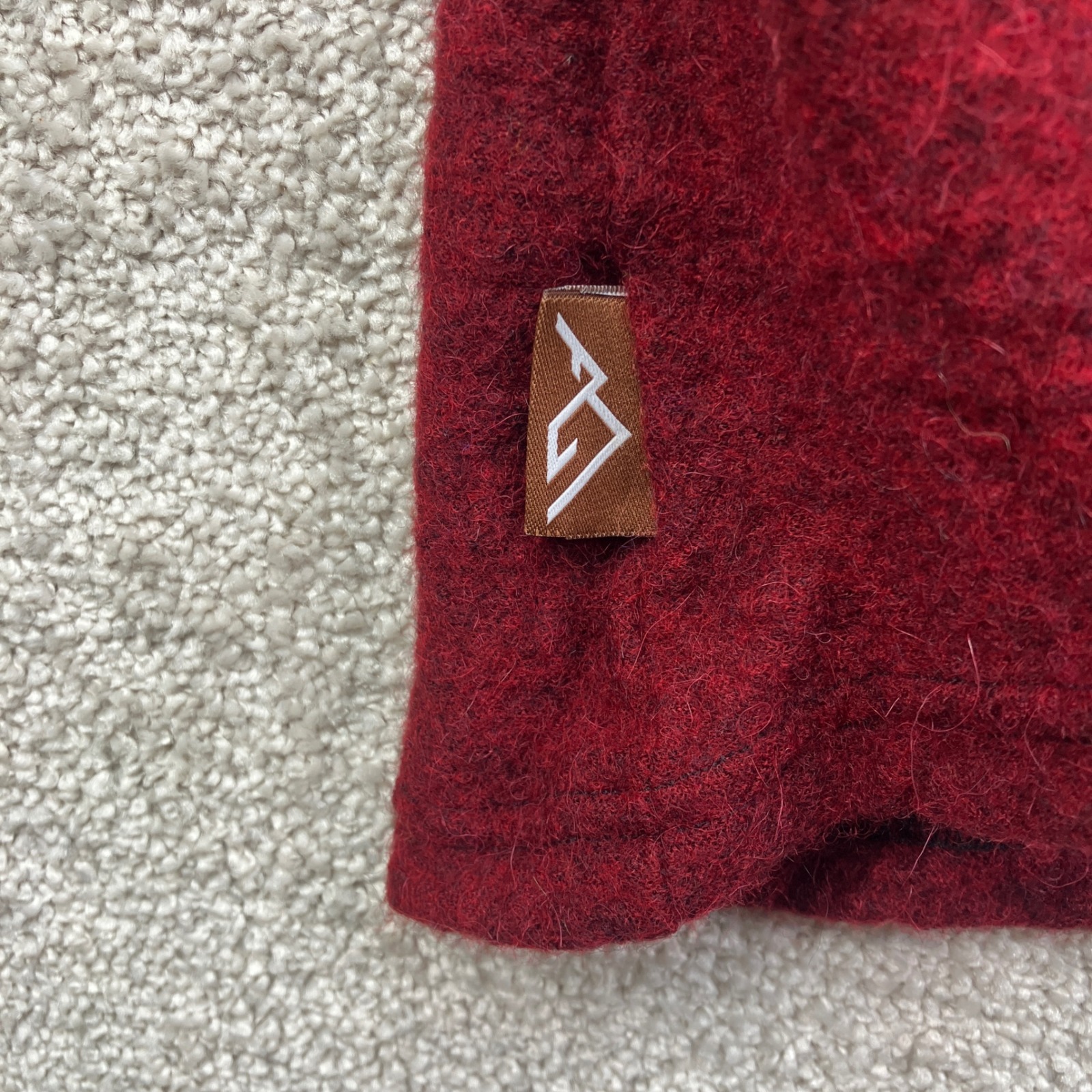 Appalachian Gear Company Women Xl Hoodie Red 100% Alpaca Wool All-Paca Pullover — image 6 of 6
